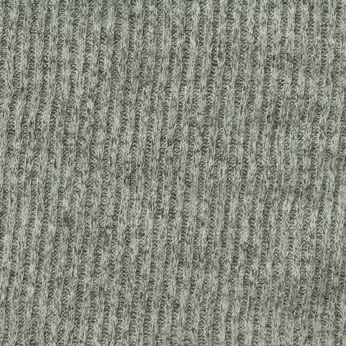 Dark Grey Marl Rib Knit, Viscose-Poly, 200 gsm