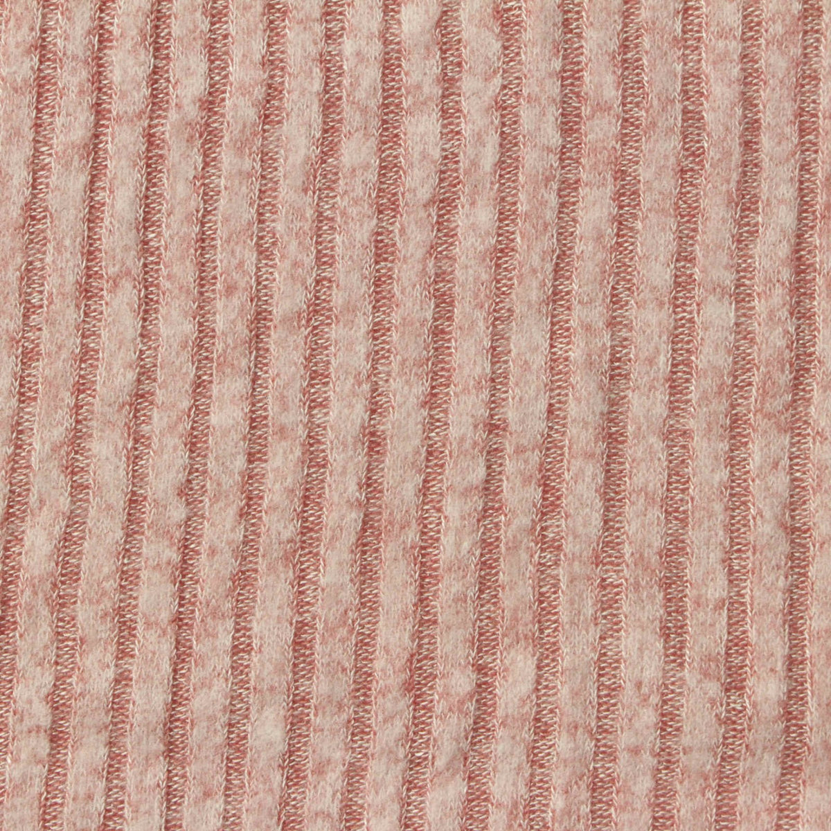 Brushed Viscose Polyester Stretch Rib Knit Fabric, 172 gsm, 152 cm — Pink
