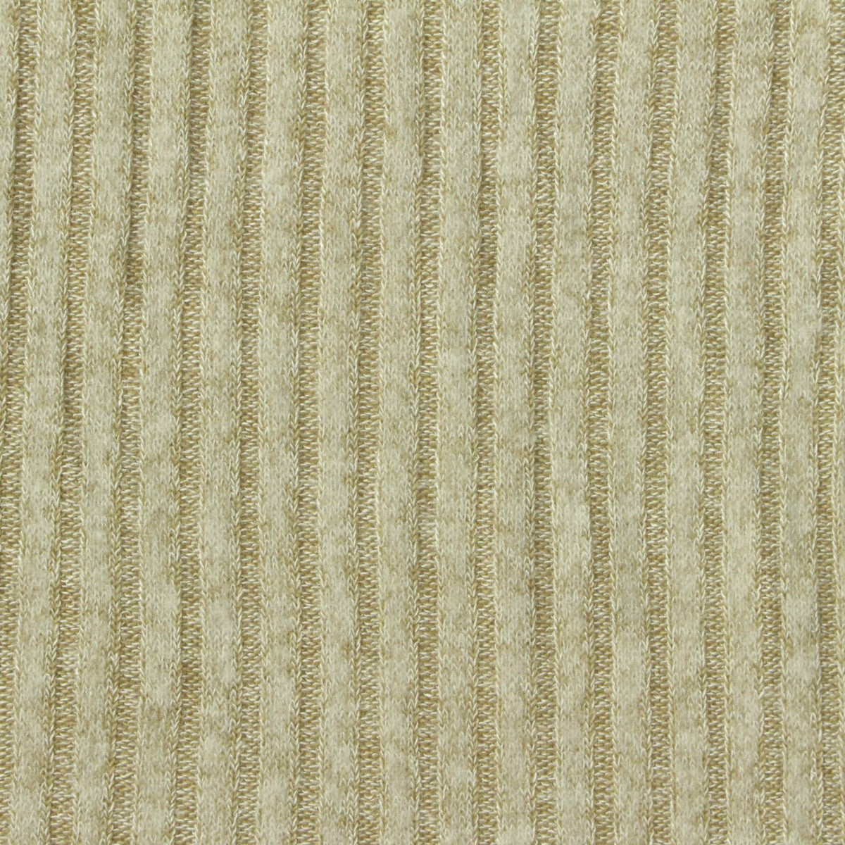Brushed Viscose Polyester Stretch Rib Knit Fabric, 185 gsm, 152 cm — Beige