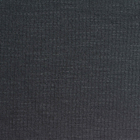 Slub Polyester Cotton Stretch Jersey Knit Fabric, 210 gsm, 156 cm — Grey