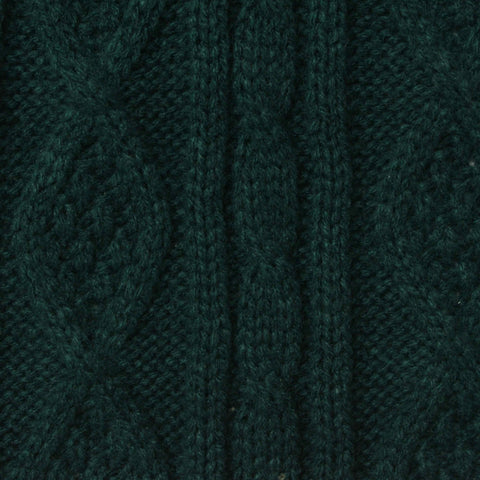 Dark Green Diamond Chunky Knit, Acrylic
