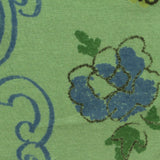 Blue Floral Jersey Knit, Cotton