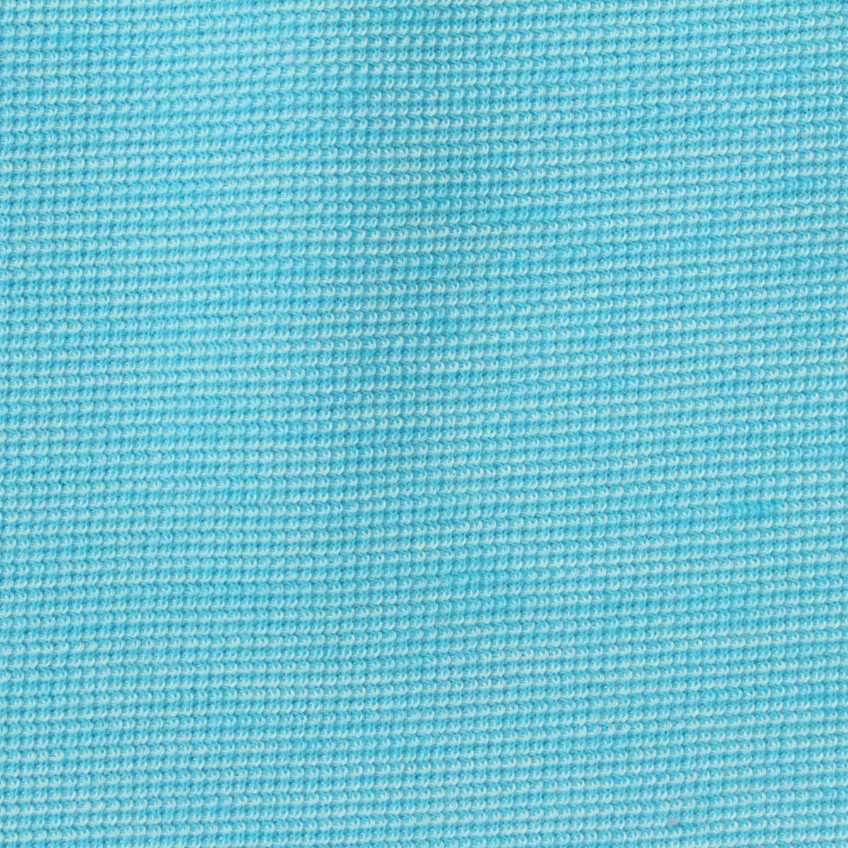 Polyester Cotton Stretch Waffle Knit Fabric, 300 gsm, 155 cm — Blue