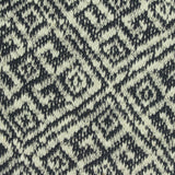Black Geometric-Diamond Chunky Knit, Cotton-Poly