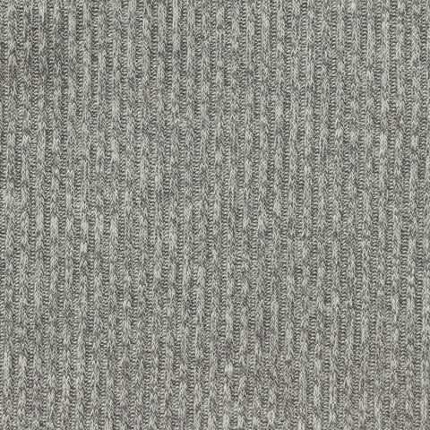 Grey Heathered-Marl Rib Knit, Viscose-Poly, 200 gsm