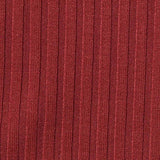 Polyester Viscose Stretch Rib Knit Fabric, 280 gsm, 140 cm — Red — texture