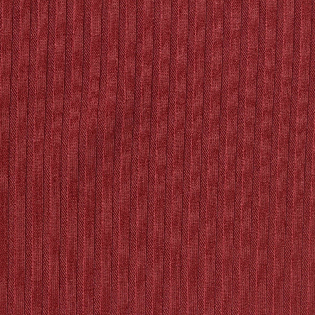 Polyester Viscose Stretch Rib Knit Fabric, 280 gsm, 140 cm — Red