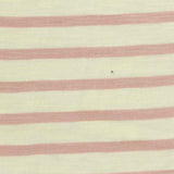 Cream Stripes Jersey Knit, Cotton