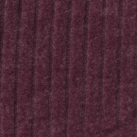 Brushed Rib Knit Fabric, 230 gsm, 154 cm — Purple