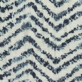 Blue Chevron Jersey Knit, Polyester