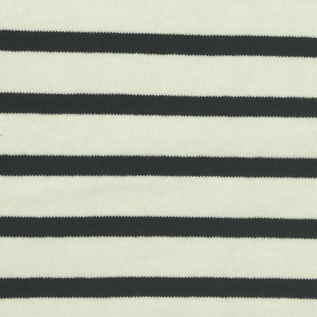 Cream Stripes Jersey Knit, Cotton, 224 gsm