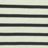 Cream Stripes Jersey Knit, Cotton