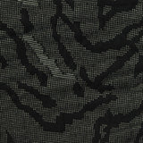 Black Abstract Interlock Knit, Polyester