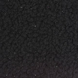 100% Polyester Sherpa Fleece Fabric, 260 gsm, 180 cm — Black