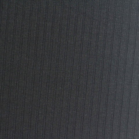 Polyester Viscose Stretch Rib Knit Fabric, 316 gsm, 148 cm — Grey