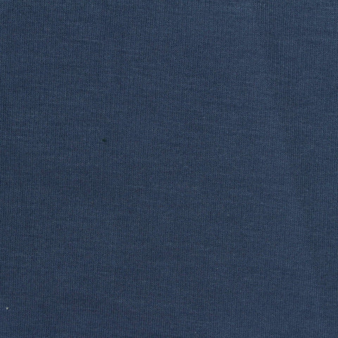 Brushed Polyester Modal Stretch French Terry Fabric, 250 gsm, 165 cm — Navy