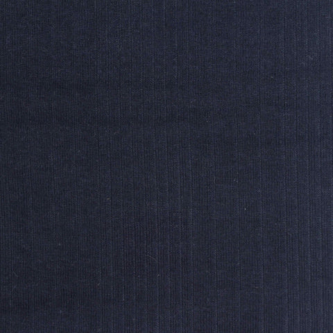 Cotton Viscose Stretch Rib Knit Fabric, 185 gsm, 150 cm — Navy