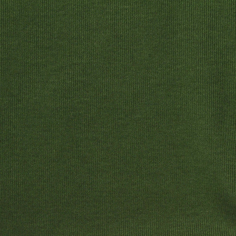 Polyester Viscose Blend Stretch Rib Knit Fabric, 170 gsm, 180 cm — Green