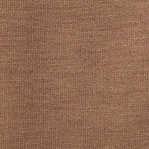 Brushed Polyester Modal Stretch French Terry Fabric, 242 gsm, 164 cm — Brown