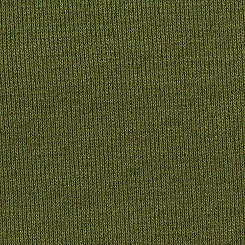 Polyester Cotton Blend Stretch Rib Knit Fabric, 220 gsm, 180 cm — Green