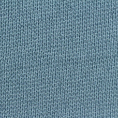 Cotton Polyester Stretch Rib Knit Fabric, 385 gsm, 168 cm — Blue