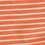 Orange Horizontal-Stripe Jersey Knit, Viscose — texture