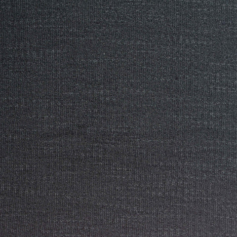 Slub Polyester Cotton Stretch Jersey Knit Fabric, 222 gsm, 183 cm — Grey