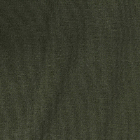 Brushed Cotton Polyester Stretch French Terry Fabric, 340 gsm, 180 cm — Green