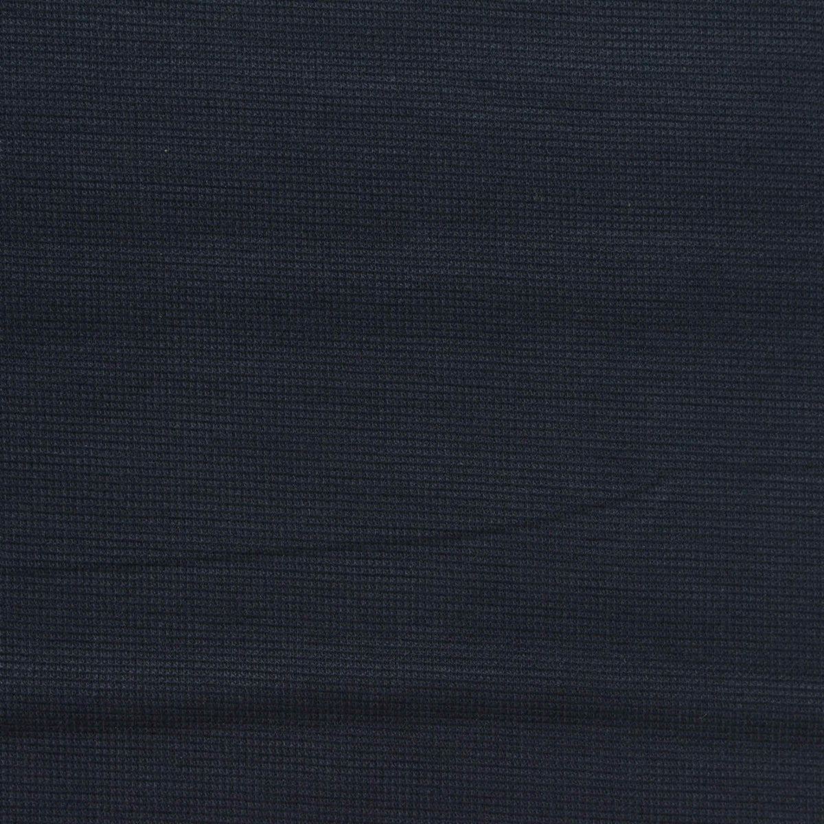 Dark Navy Fine-Grid Rib Knit, Modal-Poly