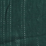 Dark Green Eyelet Pointelle Knit, Poly-Viscose