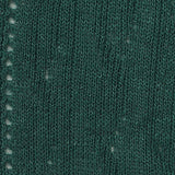 Dark Green Eyelet Pointelle Knit, Poly-Viscose — texture