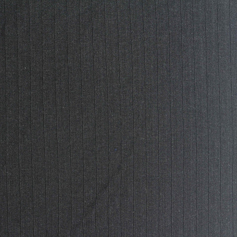 Polyester Viscose Stretch Rib Knit Fabric, 300 gsm, 140 cm — Grey