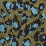 Black Leopard Rib Knit, Poly-Viscose