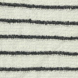 Black Horizontal-Stripe Chunky Knit, Polyester