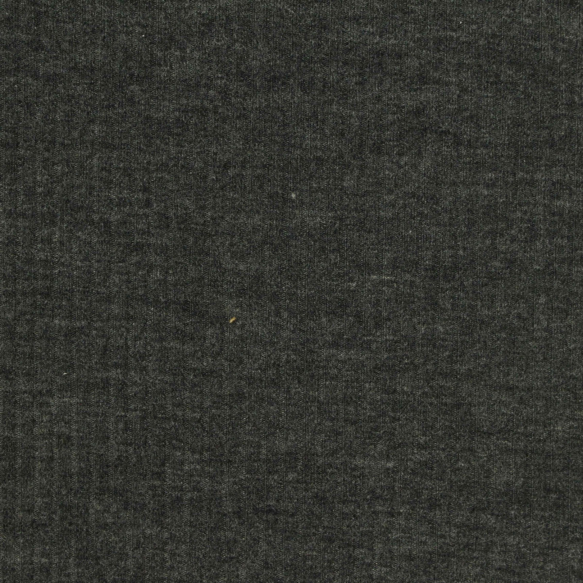 Dark Grey Marl Rib Knit, Poly-Viscose, 240 gsm