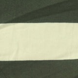 Dark Green Horizontal-Stripe Jersey Knit, Cotton