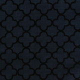 Flocked Polyester Viscose Stretch Jersey Knit Fabric, 220 gsm, 160 cm — Navy