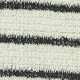 Black Horizontal-Stripe Chunky Knit, Polyester — texture