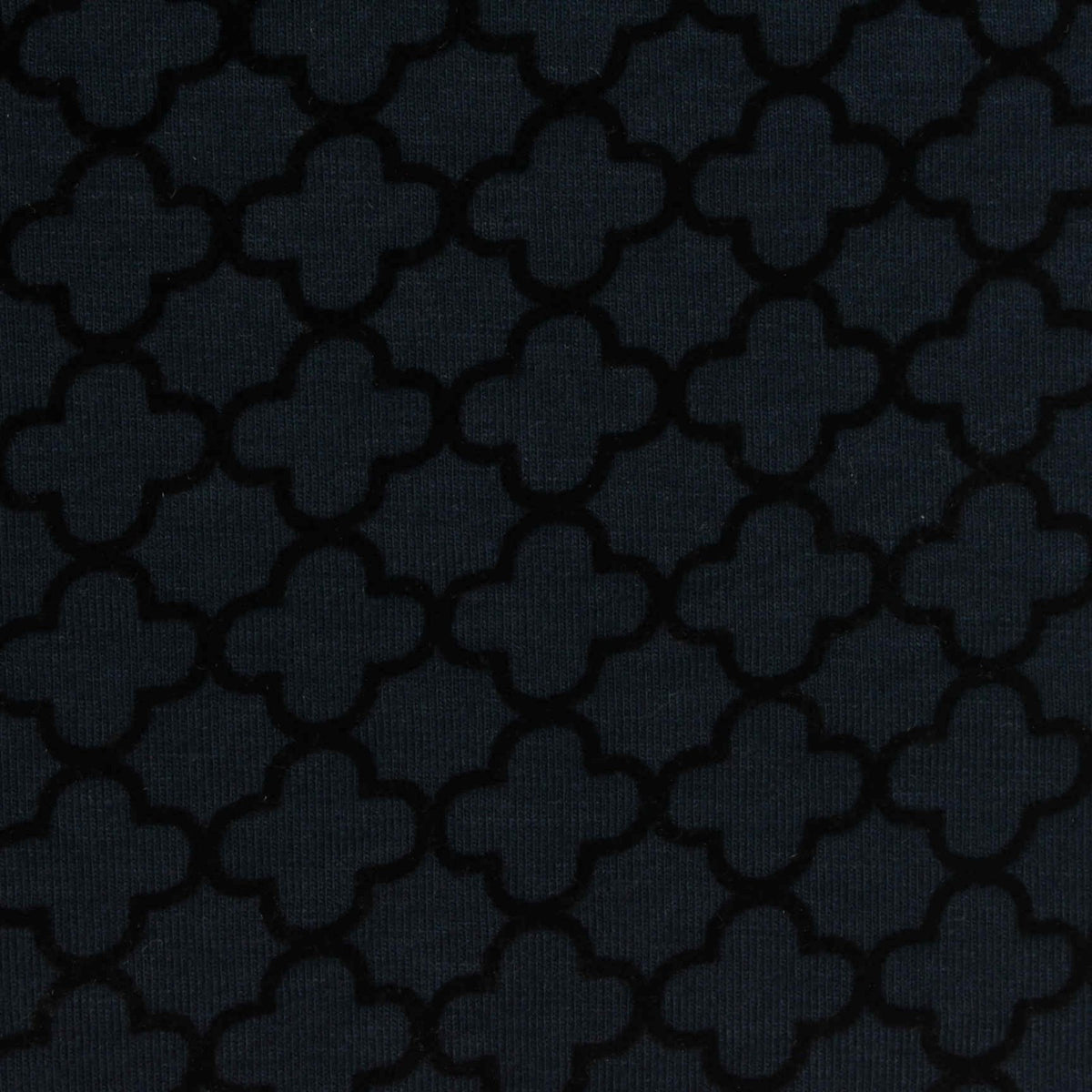 Dark Blue Tone-on-Tone Jacquard, Poly-Viscose