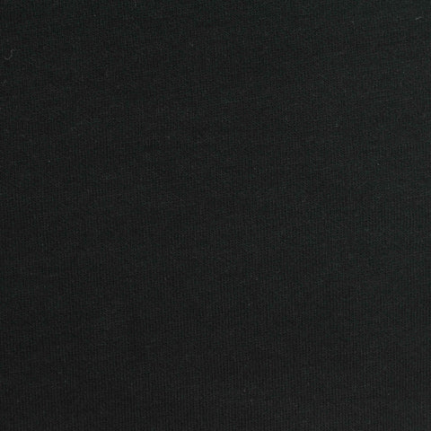 Polyester Cotton Scuba Knit Fabric, 200 gsm, 188 cm — Black
