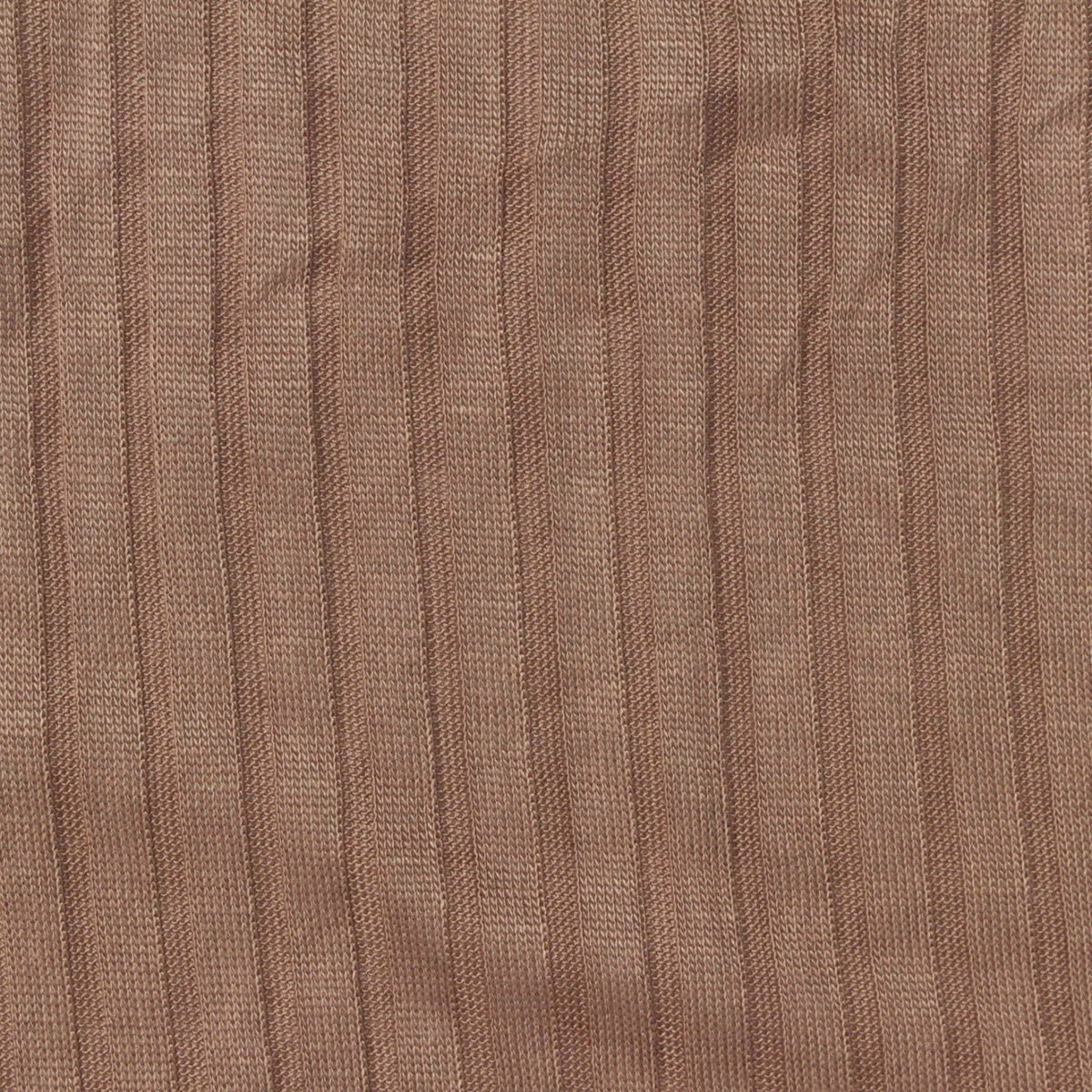 100% Viscose Rib Knit Fabric, 145 gsm, 140 cm — Brown