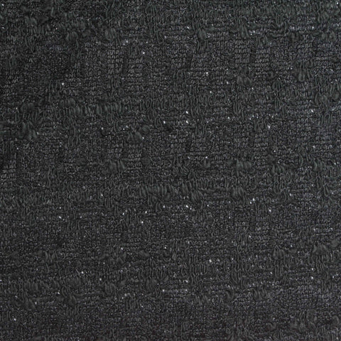 Dark Grey Subtle-Fleck Bouclé, Poly-Cotton