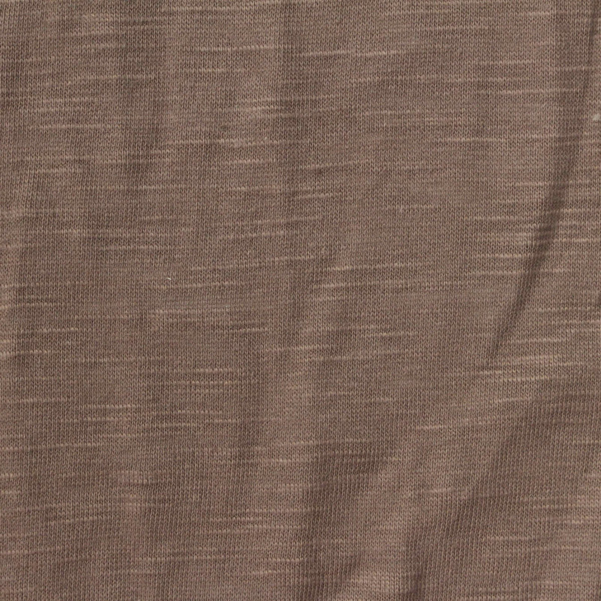 Brown Marl Jersey Knit, Cotton-Poly, 136 gsm