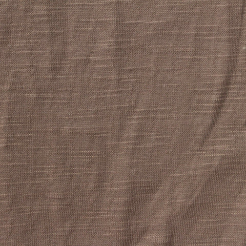 Brown Marl Jersey Knit, Cotton-Poly, 136 gsm