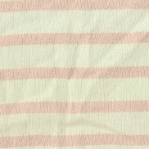 Light Pink Stripes Jersey Knit, Cotton