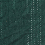 Dark Green Fine-Eyelet Rib Knit, Poly-Viscose