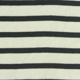 Dark Grey Stripes Jersey Knit, Cotton