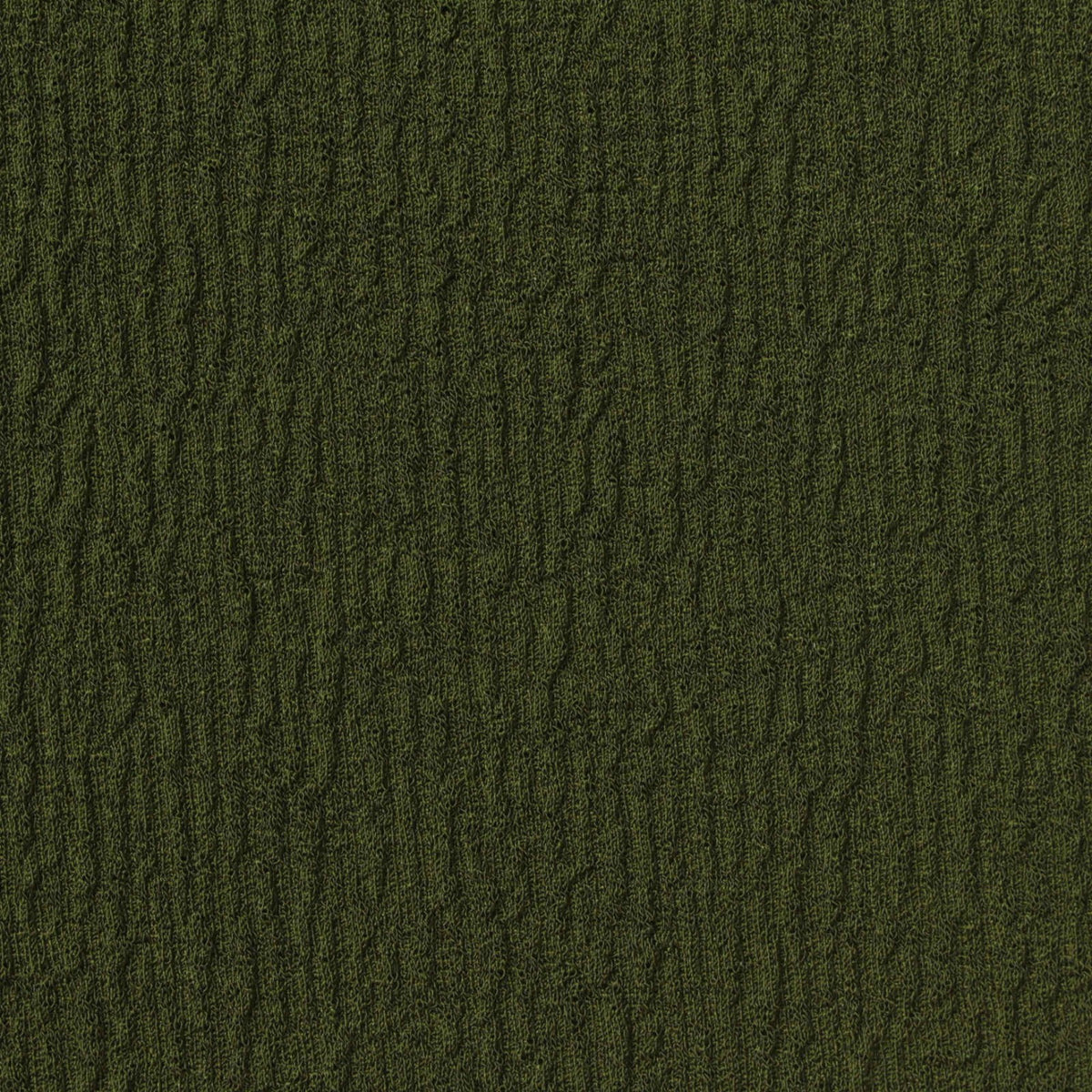 Dark Green Textured Scuba Knit, Polyester