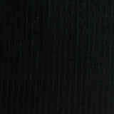 Cotton Polyester Stretch Corduroy Fabric, 280 gsm, 155 cm — Black
