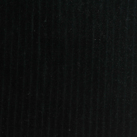 Cotton Polyester Stretch Corduroy Fabric, 280 gsm, 155 cm — Black